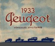 Catalogue 1933 Véhicules Utilitaires (201T, remorque, 301M)
